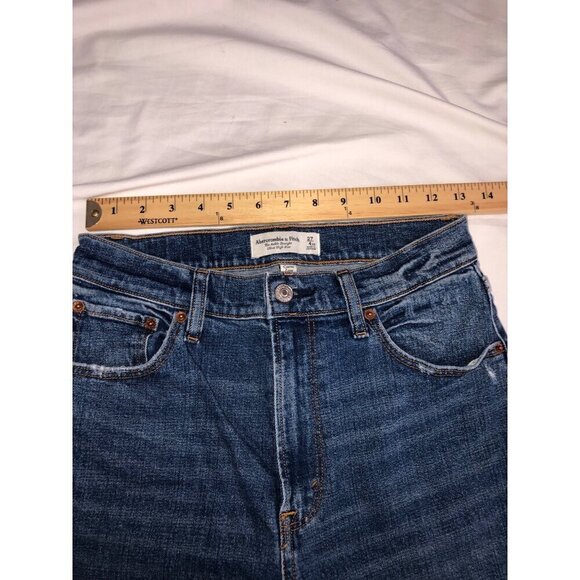 Abercrombie & Fitch Jeans Size 4 XS 27 Ankle Straight Ultra High Rise Curve Love - Picture 4 of 12
